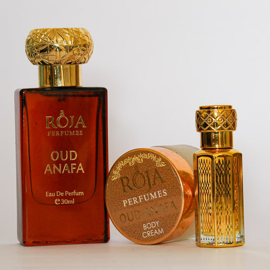 OUD Anafa Combo (Attar + Perfume + Body Cream)