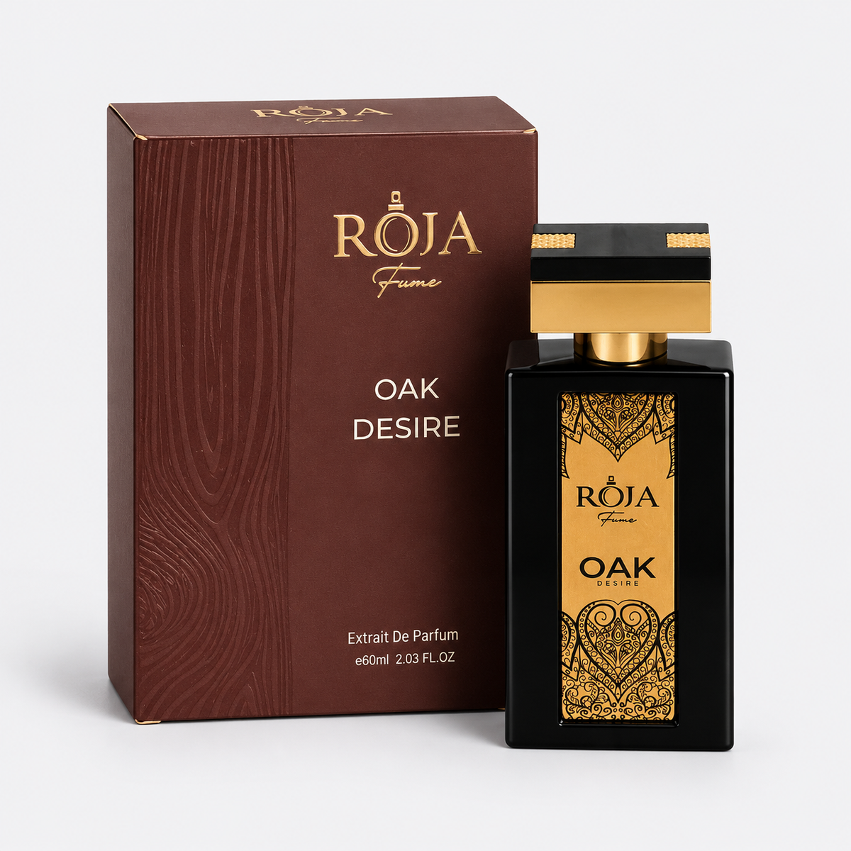 Roja Fume Oak Desire Extrait de Parfum 60ml bottle with gift box